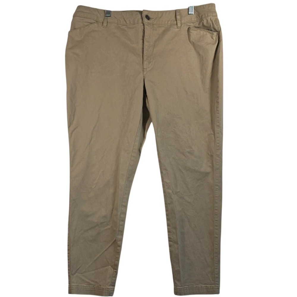 Magellan Outdoors Pants Women 16 Kahki Tan Chino Hiking Trouser Gorpcore Utility